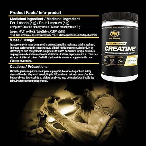 PVL Creapure Creatine – 100% Pure German Creatine Monohydrate Powder-Pharmaceutical Grade Muscle Building Supplement for Strength Training, Pre Workout & Post Workout Protein Support–410g 82 Servings - Image 6