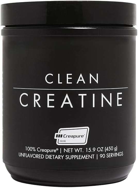 CLEAN Creatine - 100% Creapure® Creatine Monohydrate Powder for Muscle Health, Performance and Cognitive Support | 3rd Party Certified by NSF | 90 Servings | Unflavored | Vegan, Keto, and Gluten-Free - Image 1