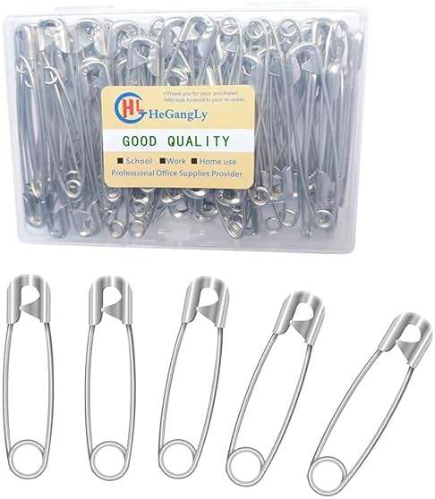 80Pcs Extra Large Safety Pins 2.2 inch (55mm) -Heavy Duty Large Safety Pins, Stainless Steel Safety Pin for Sewing,Baby Clothing, Diapers,Laundry,Decorations. - Image 1
