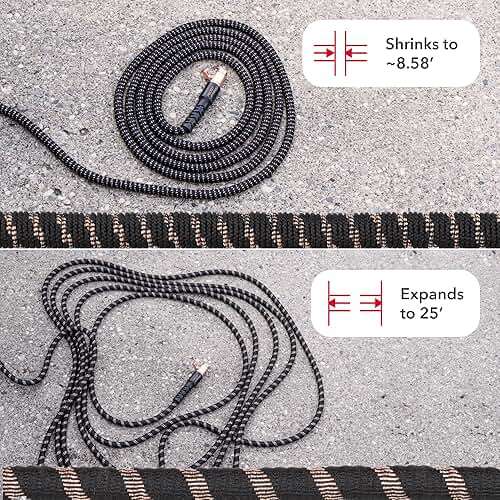 Pocket Hose 25 FT Copper Bullet Expandable Garden Hose w/10 Pattern Thumb Spray Nozzle AS SEEN ON TV 650psi 3/4 in Patented Lead-Free Ultra-Lightweight Solid Copper Anodized Aluminum - Image 2