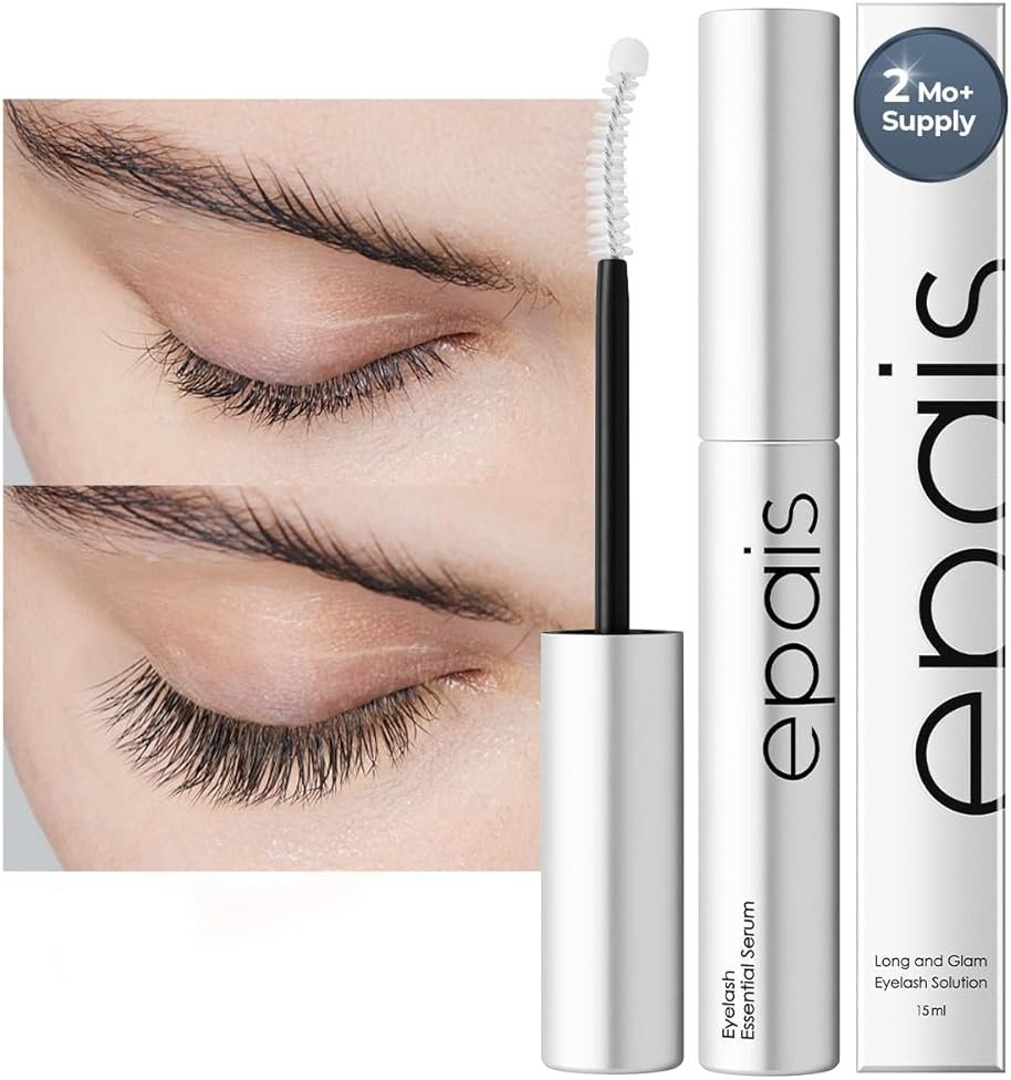 EPAIS Eyelash Growth Serum & Lash Conditioner, 7 Peptide & Biotin Formula for Longer & Fuller Looking Lashes and Brows, Prostaglandin-Free, Jumbo 15ml (3+ Month Supply), Korean Lash Serum - Product Image