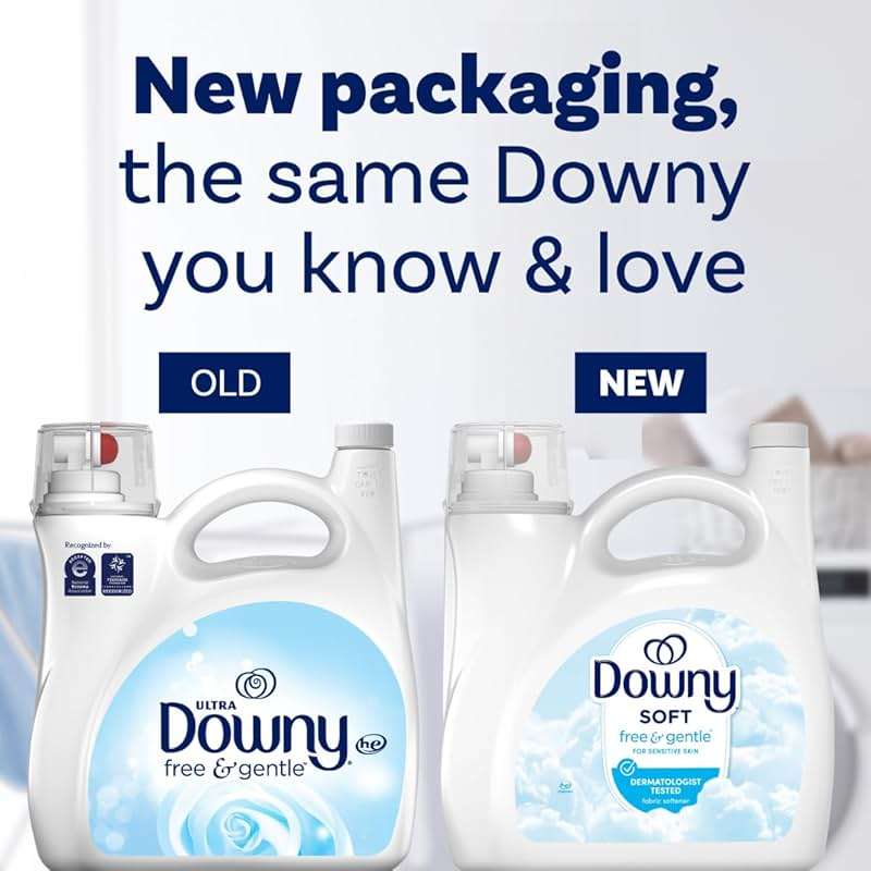 Downy Free & Gentle Liquid Fabric Softener, 140 fl oz, 190 Loads, Hypoallergenic, Sensitive Skin Friendly Fabric Conditioner Liquid - Image 9
