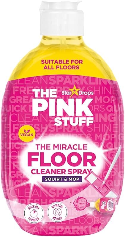 Stardrops The Pink Stuff The Miracle Floor Cleaner Spray – Squirt & Mop Formula for Sparkling Clean Floors – Fast Drying, Streak-Free Finish, Fresh Fragrance, 25.3 fl oz - Product Image