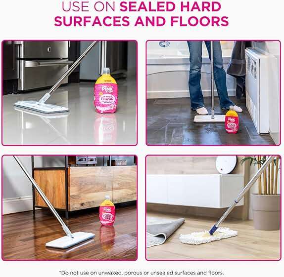 Stardrops The Pink Stuff The Miracle Floor Cleaner Spray – Squirt & Mop Formula for Sparkling Clean Floors – Fast Drying, Streak-Free Finish, Fresh Fragrance, 25.3 fl oz - Image 4