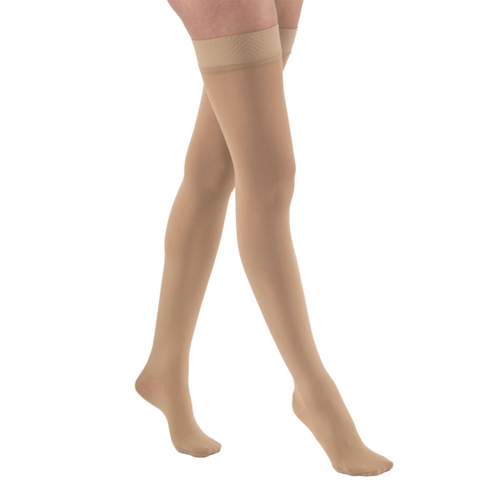 JOBST Relief 20-30 mmHg Compression Stockings, Thigh High Silicone Band, Closed Toe | Compression Socks for Women/ Men for Tired, Aching or Swollen Legs - Product Image
