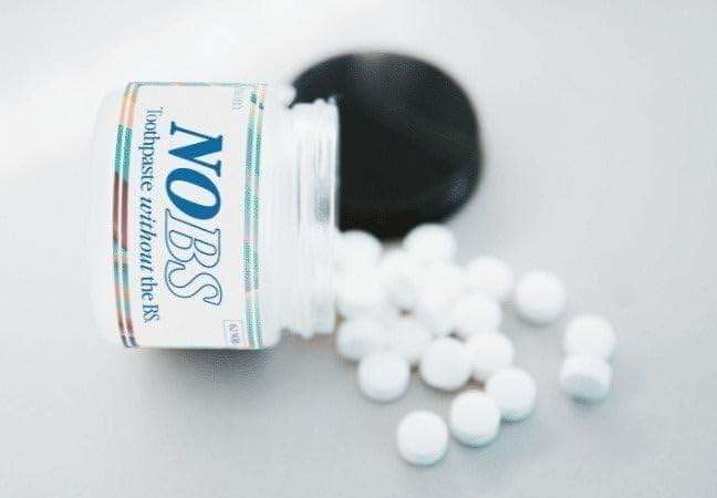 NOBS (No Bad Stuff) Toothpaste Tablets - Nano Hydroxyapatite, Fluoride & Plastic Free, Eco & Travel Friendly - Remineralize with NHA (1 Month) - Image 2