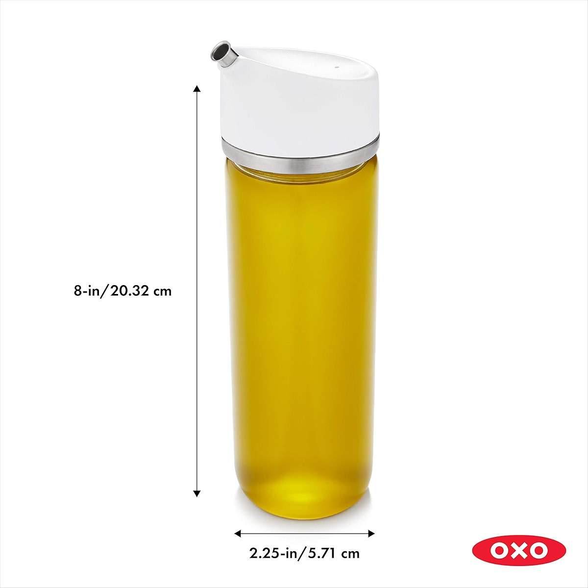 OXO Good Grips POP Container - Airtight Food Storage - 2.8 Qt for Rice, Sugar and More & Good Grips 12 oz Precision Pour Glass Oil Dispenser - Image 6