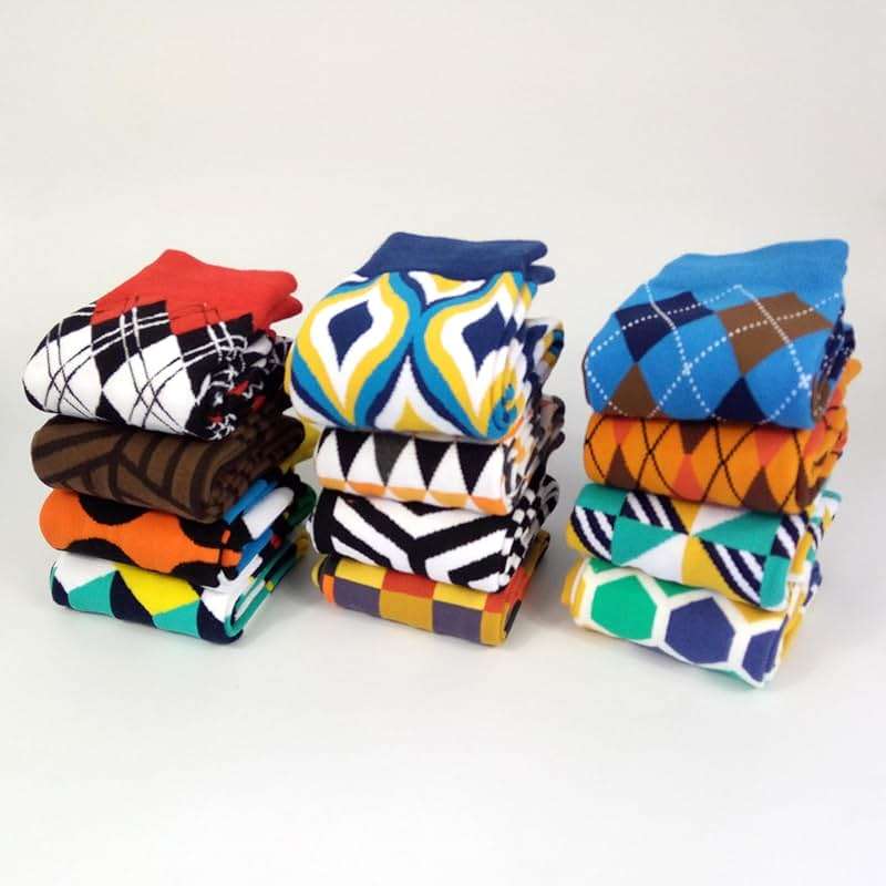 HSELL Mens Funny Pattern Dress Socks Crazy Design Cotton Socks Novelty Gifts for Men - Image 7