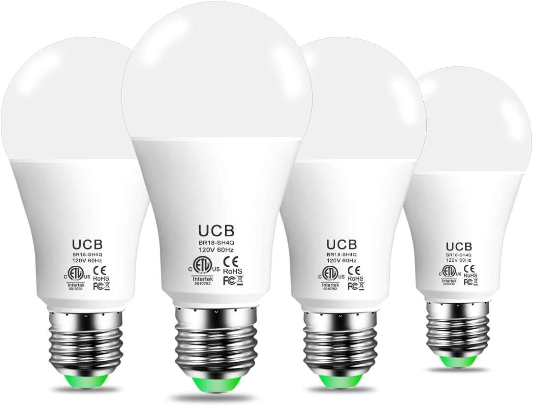 UCB Alexa Light Bulb 130W Equivalent, Smart Light Bulbs Warm White to Daylight Tunable, A19 E26 Bluetooth LED Bulbs Work with Alexa Only for Bedroom Kitchen Living Office No WiFi Required 4 Pack - Image 1