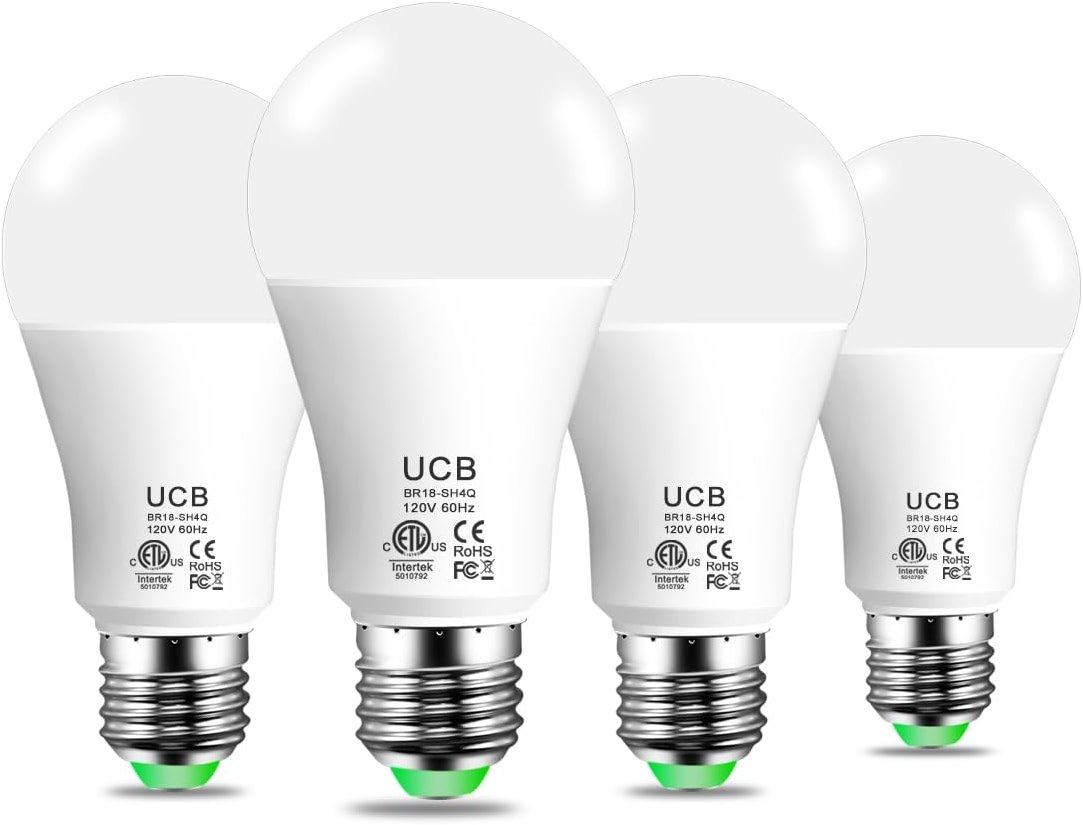 UCB Alexa Light Bulb 130W Equivalent, Smart Light Bulbs Warm White to Daylight Tunable, A19 E26 Bluetooth LED Bulbs Work with Alexa Only for Bedroom Kitchen Living Office No WiFi Required 4 Pack - Product Image