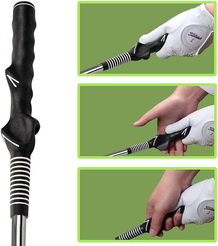 Retractable Golf Swing Training Aid, Golf Grip Trainer & Golf Swing Trainer for Warm-up, Right-Handed Golf Club for Indoor Practice, Golf Accessories - Strength & Tempo Training for Chipping Hitting - Image 4