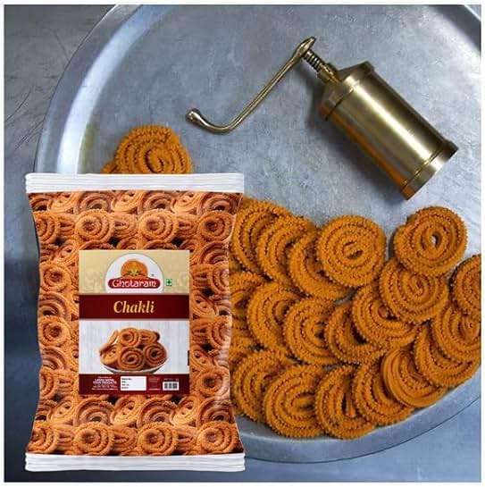Ghotaram Organic Chakli Chakoli Murukku Snack, Butter Chakri Delicious Namkeen and Snacks, Ready to Eat Snacks, Cholesterol Free, No Trans Fats, No Preservatives, Chai Tea Chakli-250 * 1Pack - Image 6