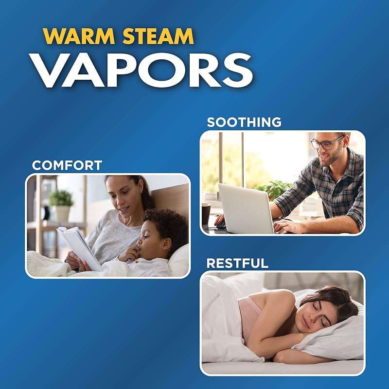 TheraCare Warm Steam Vaporizer | for Small Size Rooms | No Filter Required | Cold and Congestion Relief | Natural, Safe, Effective | Whole Family Comfort - Image 4