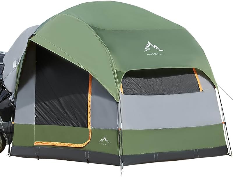 GoHimal SUV Tent for Camping, Waterproof PU3000mm Spacious Double Layer Design for 5-8 Person, Includes Rainfly and Storage Bag, 8FT L x 8FT W x 7.2FT H Green - Product Image