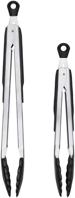 OXO Good Grips 2-Piece Tongs with Nylon Heads Set - Image 1
