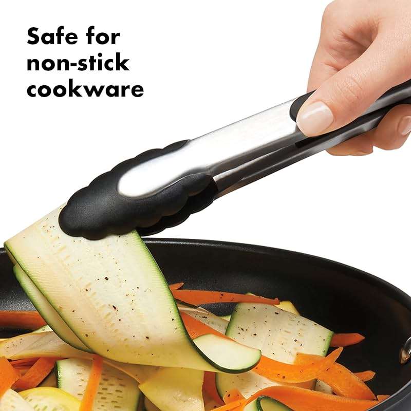 OXO Good Grips 2-Piece Tongs with Nylon Heads Set - Image 3