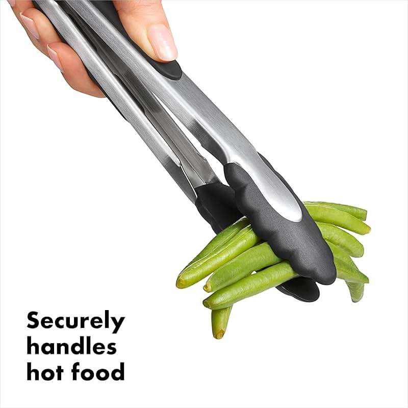 OXO Good Grips 2-Piece Tongs with Nylon Heads Set - Image 4