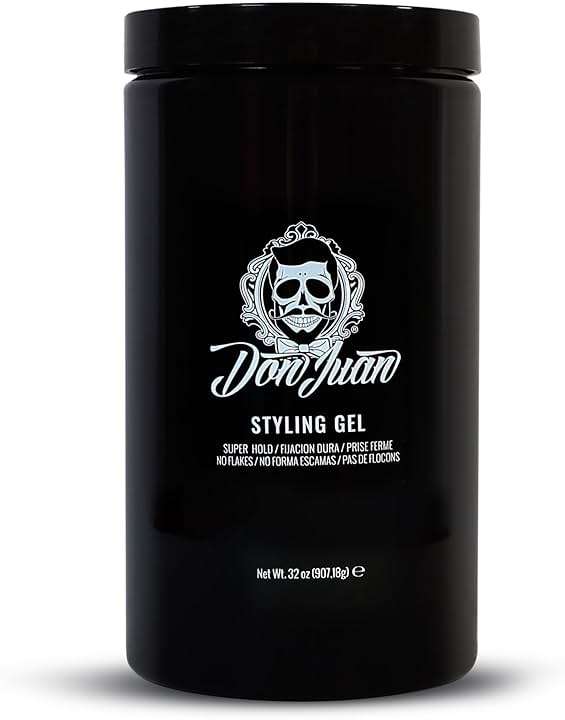 Don Juan Hair Styling Gel | Strong Hold | Non-flaking Formula | Summer Sea Breeze Scent, 32oz - Image 1
