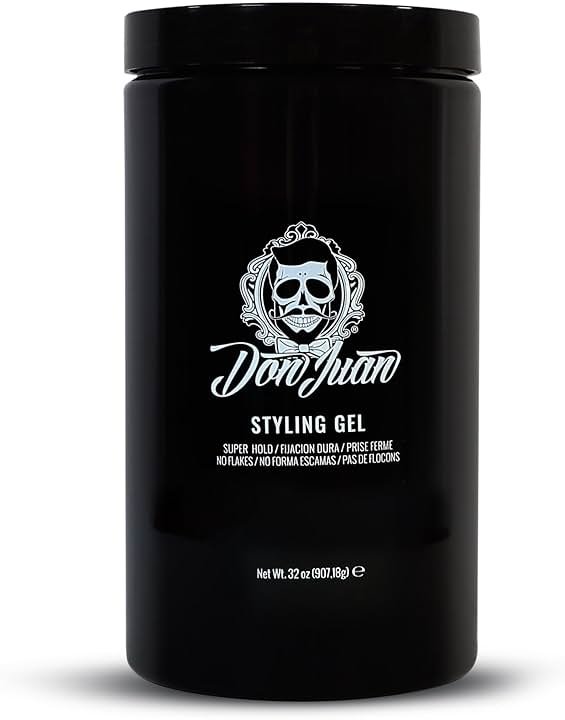 Don Juan Hair Styling Gel | Strong Hold | Non-flaking Formula | Summer Sea Breeze Scent, 32oz - Product Image