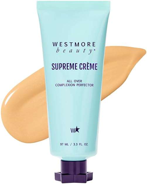 Westmore Beauty Supreme Creme All-Over Complexion Perfector – Long-Lasting CC Cream Foundation - Waterproof & Transfer-Resistant Skin Tint - 3.3 Oz (Light) - Image 1