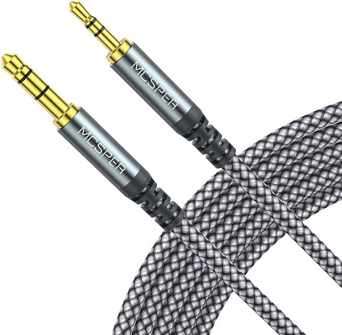 3.5mm to 2.5mm Aux Audio Cable (5FT),Replacement Audio Cord Compatible with SoundTrue Soundlink Bose 700 QuietComfort QC45 QC35II QC35 QC25 Noise Cancelling Headphones,NC700 On-Ear 2 OE2 OE2i (Grey) - Product Image