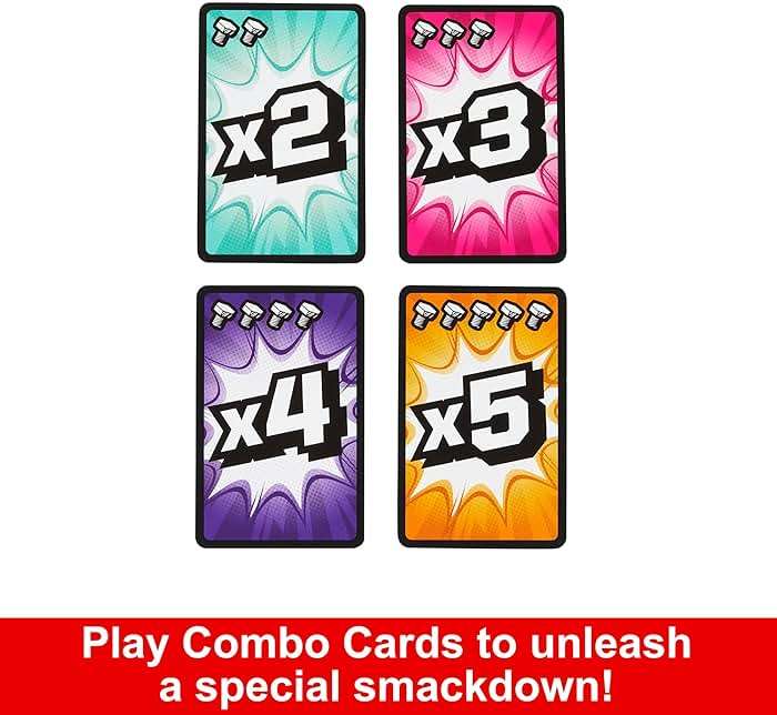 Mattel Games Rock ‘Em Sock ‘Em Robots Fight Cards Card Game, Team Party Game for Kids & Adults with 2 Boxing Gloves - Image 5