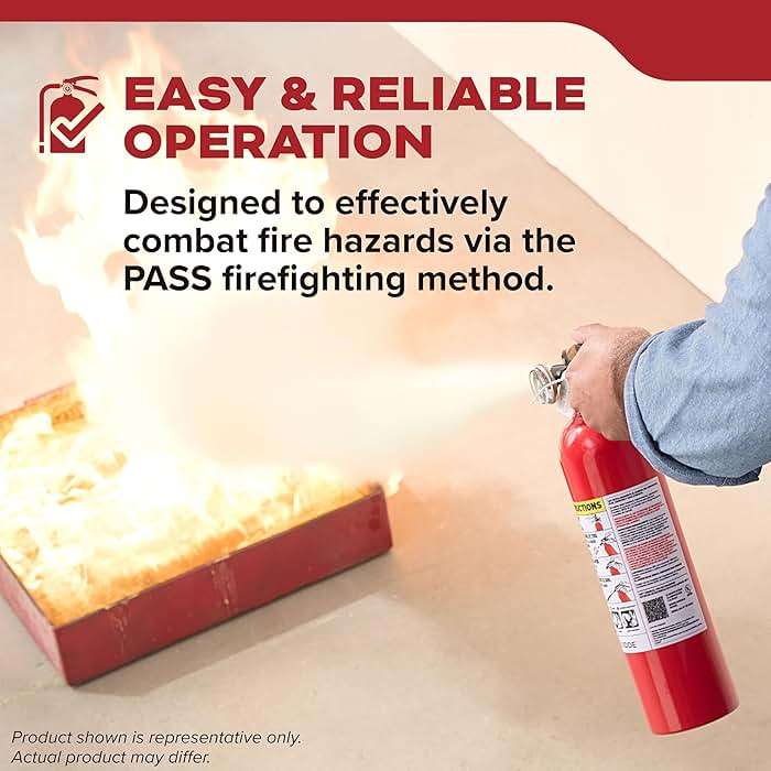 Kidde Basic 5 Fire Extinguisher for Home and Residential, 5-B:C, Very Small Flammable Liquids & Electrical Fires, 2 lbs. Dry Chemical, FA5G - Image 8
