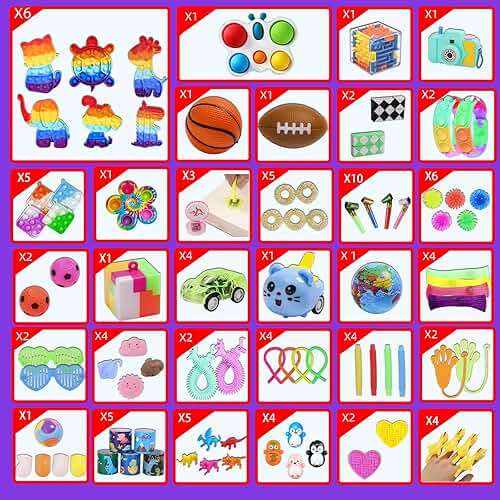 1000 Pcs Party Favors for Kids, Fidget Toys Bulk, Birthday Gift Toys, Fidgets Stocking Stuffers, Treasure Box Birthday Party, Goodie Bag Stuffers, Carnival Prizes, Pinata Filler Stuffers for Classroom - Image 3
