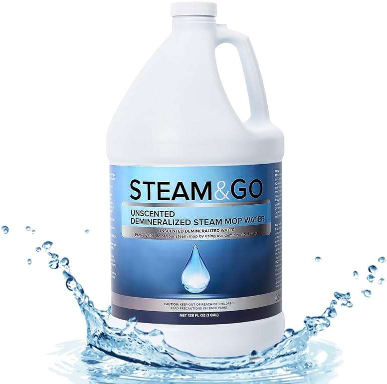 Steam & Go Unscented Demineralized Water for Steam Mop – 128 Fl Oz | Scented Floor Cleaner Solution, Ready-to-Use, Compatible with Any Steam Cleaner - Image 8