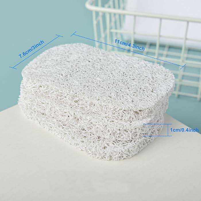 4PCS White Soap Holder PadBPA-Free Savers Pads for Soap Dish,Easy to Clean Soap Lifting Pads Suitable for Shower Kitchen Bathroom Bathroom Travel Hotel Cleaning Products - Image 3