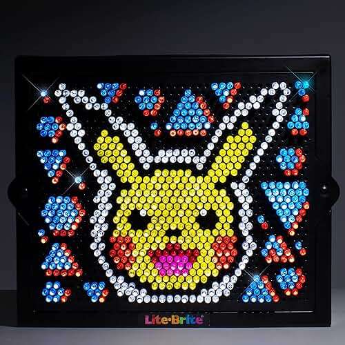 Lite Brite Super Bright HD, Pokemon Edition - Creative Retro Light-Up Screen – Educational Play for Children, Enhances Creativity, Gift for Boys and Girls Ages 6+ - Image 2