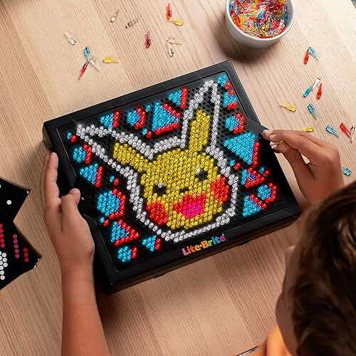 Lite Brite Super Bright HD, Pokemon Edition - Creative Retro Light-Up Screen – Educational Play for Children, Enhances Creativity, Gift for Boys and Girls Ages 6+ - Image 5