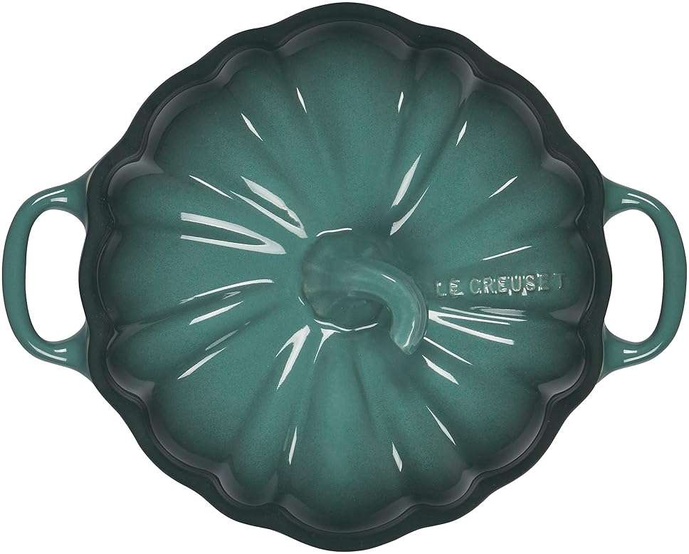 Le Creuset Stoneware Figural Pumpkin Petite Cocotte, 12 oz., Artichaut - Image 4
