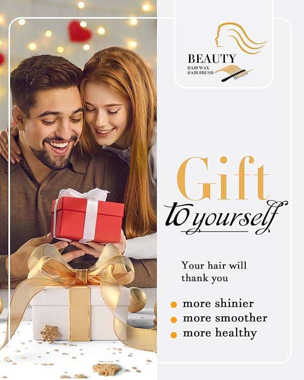 Slick Back Hair Brush & Hair Wax Stick Set - Frizz Control & Flyaway Smoothing - Sleek Ponytails, Buns, Edges - Styling Cream/Gel/Balm/Pomade Stick for Women - Styling Accessories for Girls & Kids - Image 8