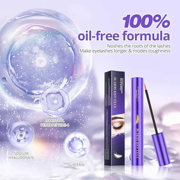 Lash Serum - 8ml Rapid Eyelash Growth Serum for Thickness, Stronger, Healthier Lashes & Brows - Vegan & Cruelty-Free - Image 3