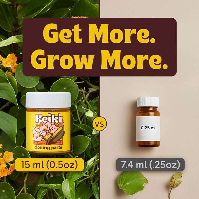 Keiki Paste for Plants to Clone & Create New Growth — 2X The Paste Cloning Gel for Orchids & Houseplants, Rooting Hormone Paste for Cuttings, Plant Propagation Gel, Nutrient Rich Growth Gel, 0.5 oz - Image 3