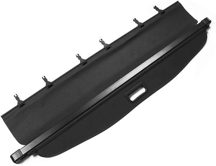 IKON MOTORSPORTS, Cargo Cover Compatible with 2014-2018 Subaru Forester (Only Fit Automatic Rear Gate), PVC & Aluminum Rod Black Security Rear Trunk Cover Security Retractable Shield, 2015 2016 2017 - Image 3