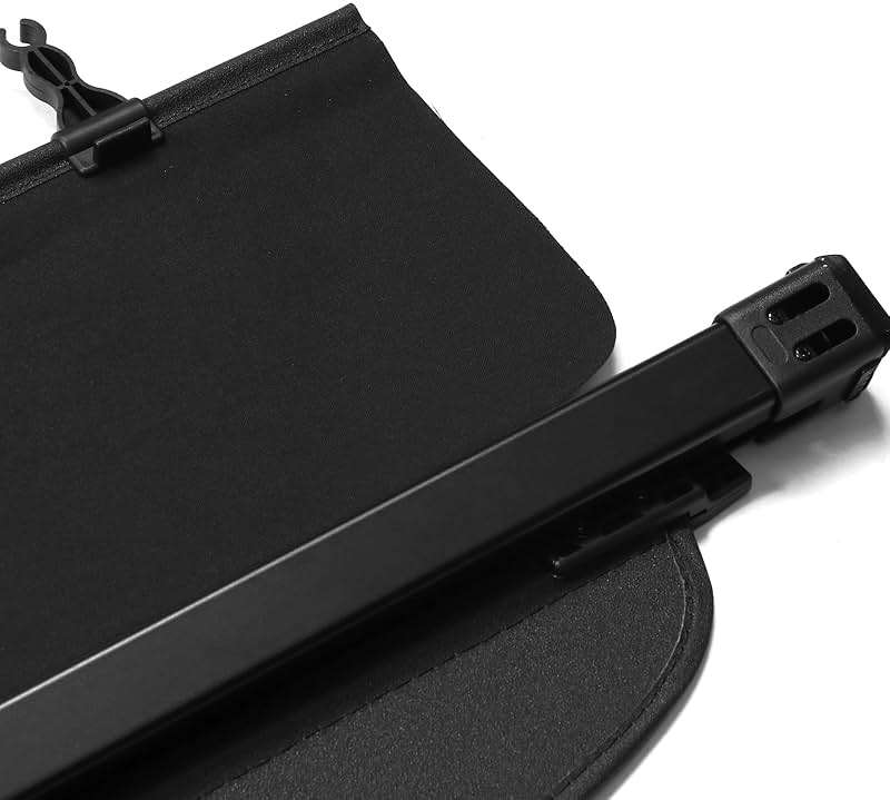 IKON MOTORSPORTS, Cargo Cover Compatible with 2014-2018 Subaru Forester (Only Fit Automatic Rear Gate), PVC & Aluminum Rod Black Security Rear Trunk Cover Security Retractable Shield, 2015 2016 2017 - Image 5