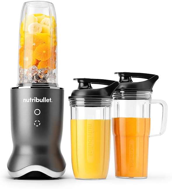 nutribullet® Ultra Personal Blender, 1200W, for Smoothies Shakes & Protein - Quietest Single-Serve Blender with Titanium Coated Blades, 3 BPA-Free Cups (32oz + 24oz), To-Go Lids, Dishwasher Safe, Gray - Image 1
