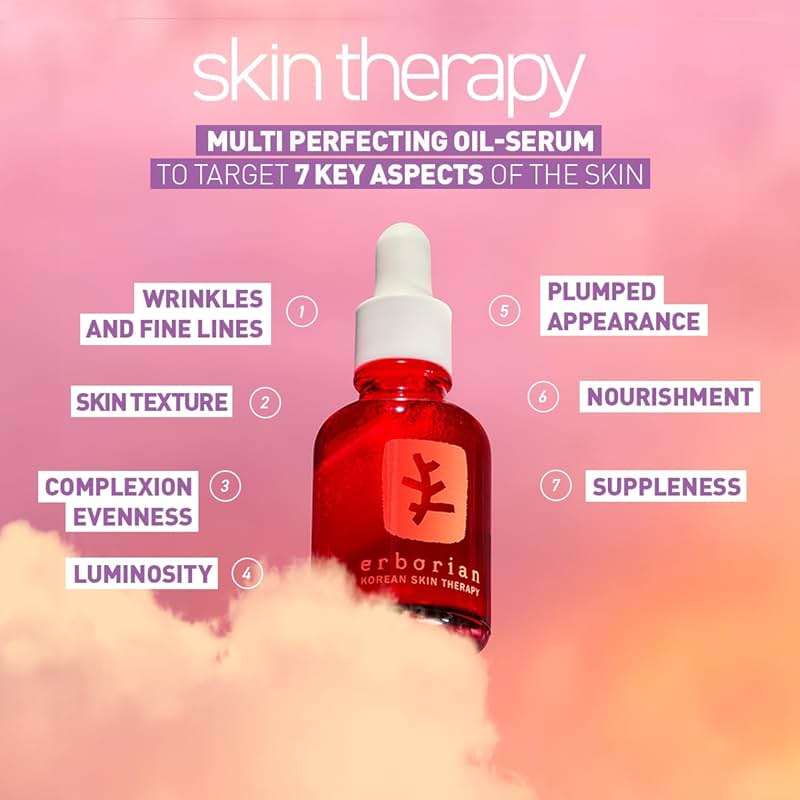 Erborian Multi‑Perfecting Night Serum, Oil & Milky Formulas, Smooths, Even Texture, Hydrates, Firms For Glowy, Mirror Skin Renewal, Korean Skincare - Image 3