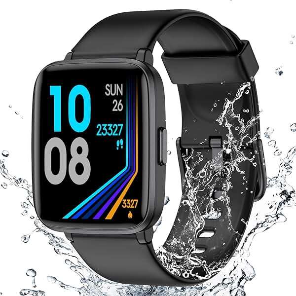 LIVIKEY Fitness Tracker Watch with Heart Rate Monitor, Activity Tracker with Pedometer, Sleep Monitor, Calories & Step Counter, IP68 Waterproof Smart Watches for Women Men Fitness Watch for Sports - Image 1