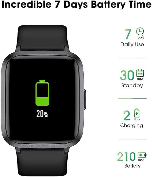 LIVIKEY Fitness Tracker Watch with Heart Rate Monitor, Activity Tracker with Pedometer, Sleep Monitor, Calories & Step Counter, IP68 Waterproof Smart Watches for Women Men Fitness Watch for Sports - Image 6