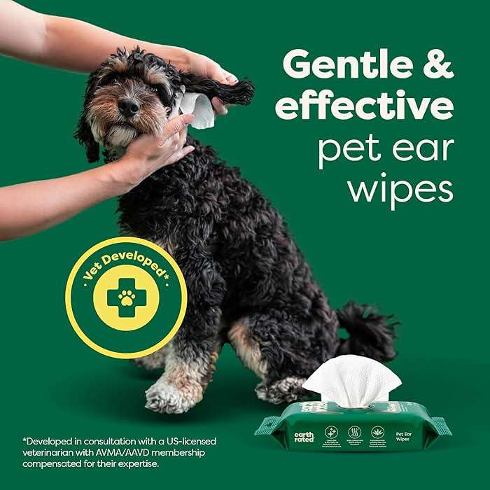 Earth Rated Vet-Developed Pet Ear Wipes, Hypoallergenic Cleaner for Dogs & Cats Ears to Remove Dirt and Wax Build Up, Wild Oat Scent, 70 Count - Image 2