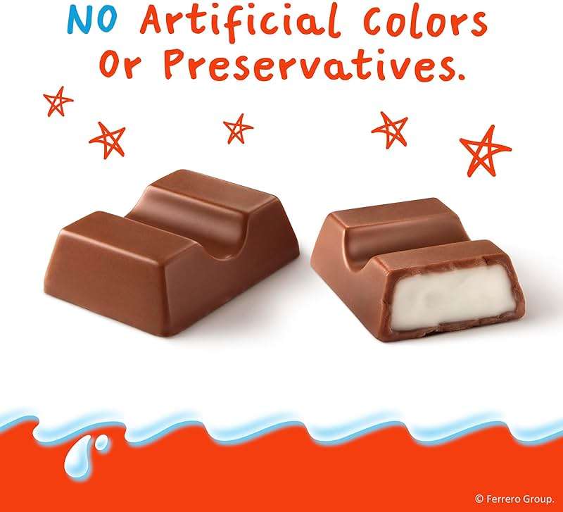Kinder Chocolate Mini, 29.2 oz Bulk Pack, Up to 138 Minis, Milk Chocolate Bar with Creamy Milky Filling, Individually Wrapped Candy - Image 9
