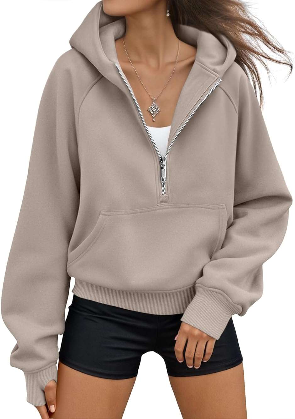 AUTOMET Womens Hoodies Fleece Fall Fashion Outfits Workout Sweatshirts Y2k Winter Zip Up Jackets Oversized Tops Clothes 2026 - Image 1