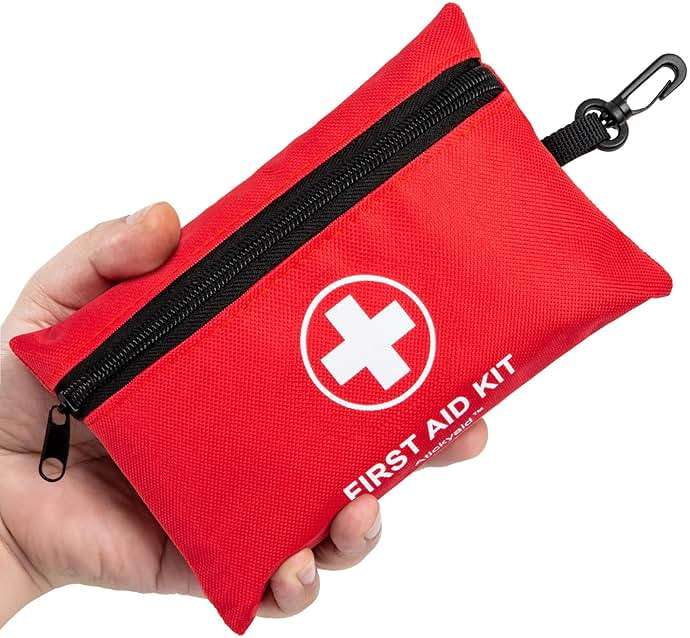 Atickyaid Mini First Aid Kit - 140 Piece Small First Aid Medical Kit for Car, Home, Office, Travel, Camping, Sports, Outdoor, School - Emergency First Aid Supplies and Survival Kit - Image 1