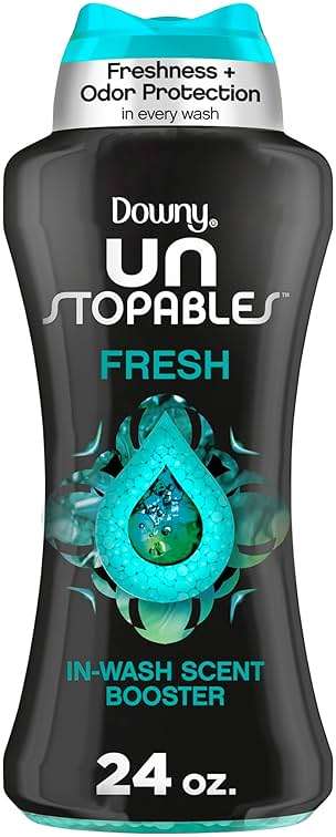 Downy Unstopables In Wash Scent Booster Beads, Fresh Scent, 24 oz, Laundry Beads For Odor Protection, Downy Scent Booster Beads, Laundry Scent Boosters - Image 1