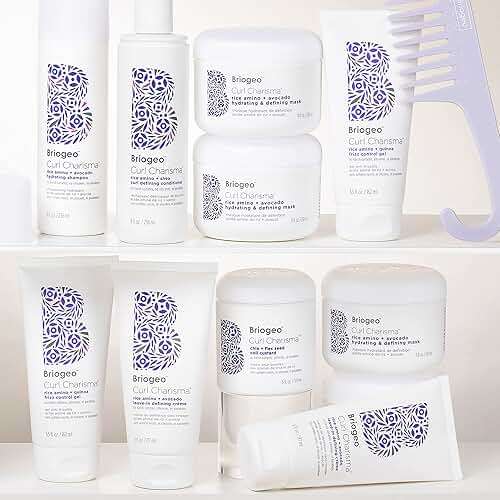 Briogeo Curl Charisma Rice Amino + Avocado Leave-In Defining Crème | Frizz Control Hair Styling Moisturizer | Leave In Cream for Wavy, Curly, & Coily Hair | Vegan & Cruelty-Free | 2 fl oz - Image 5