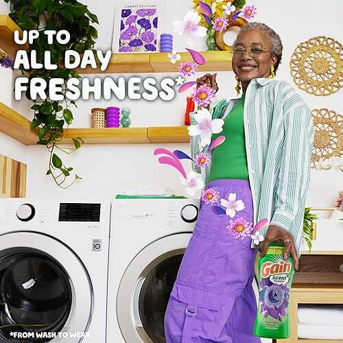 Gain In-Wash Laundry Scent Booster, Moonlight Breeze Scent, 12.2 OZ, Fresh Extender + Odor Protection - Image 2