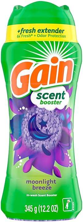Gain In-Wash Laundry Scent Booster, Moonlight Breeze Scent, 12.2 OZ, Fresh Extender + Odor Protection - Image 9